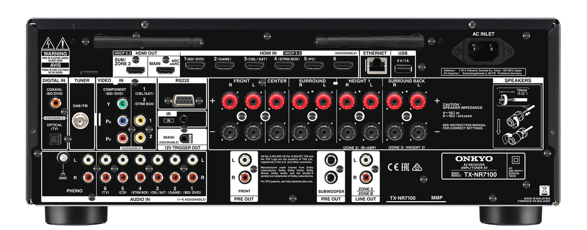 Onkyo TXNR7100B 7.2 – Image 3