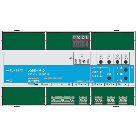 Lutron Module Rail DIN, type Controle de moteur 3 fils.
